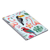 Carnet Aquarelle Tropicale : Fusion Oiseau-Fleur. (Côté Droit)