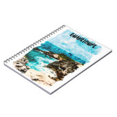 Carnet Aquarelle tropicale Guadeloupe Caraïbes (Côté gauche)