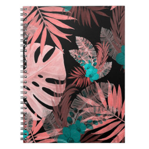 Carnet Aquarelle Tropicale Orchidée Motif sans couture