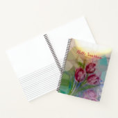 Carnet Aquarelle Tulipe rose (Intérieur)