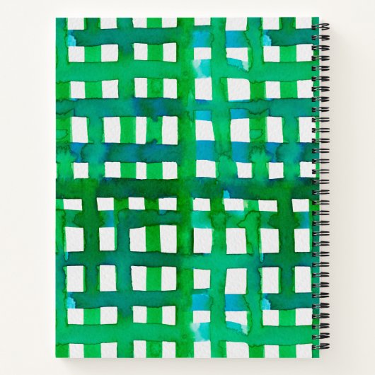 Carnet Aquarelle - vert (Dos)