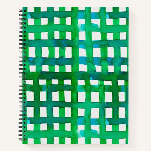 Carnet Aquarelle - vert (Devant)