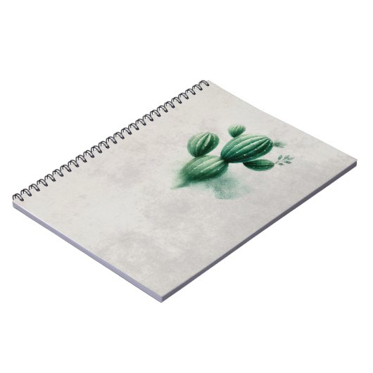 Carnet Aquarelle Vert Cactus Sud-ouest (Côté gauche)