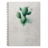 Carnet Aquarelle Vert Cactus Sud-ouest (Devant)