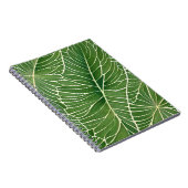 Carnet Aquarelle Vert Feuilles tropicaux (Côté Droit)