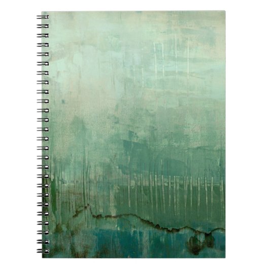Carnet Aquarelle verte contemporaine (Devant)