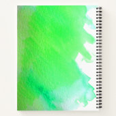 Carnet Aquarelle verte la citation de vie créative (Dos)