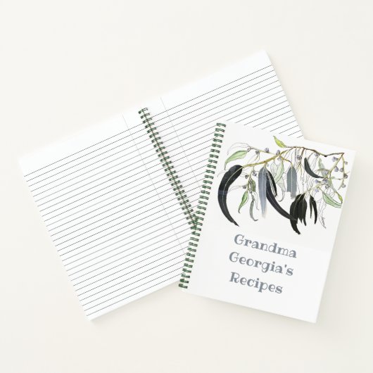 Carnet aquarelle verte pâle (Intérieur)