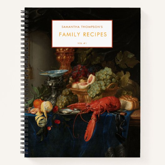 Carnet Aquarelle Vintage Alimentation Art Famille Recette (Devant)
