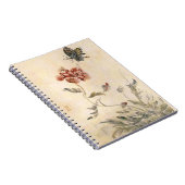 Carnet Aquarelle vintage d'abeille, de papillon et de (Côté Droit)