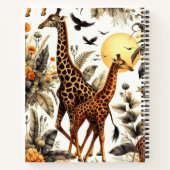 Carnet Aquarelle vintage de Giraffe (Dos)
