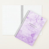 Carnet Aquarelle violette élégant (À l'intérieur)