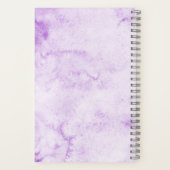 Carnet Aquarelle violette élégant (Verso)