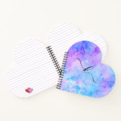 Carnet Aquarelle violette et turquoise (Intérieur)