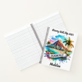 Carnet Aquarelle vive du paysage d'Hawaii (Intérieur)