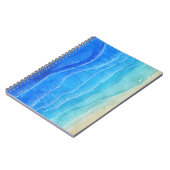 Carnet Aquarelle vue mer et plage. (Côté gauche)