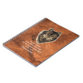 Carnet Aquarelle Wolf & Traces Famille Animal Citation (Côté gauche)