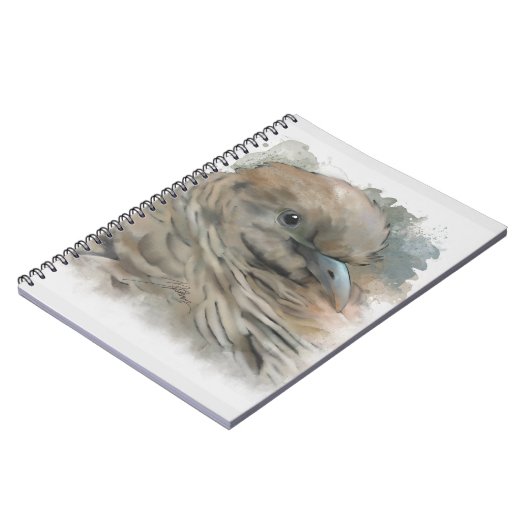 Carnet Aquarelle Zebra Dove (Côté gauche)