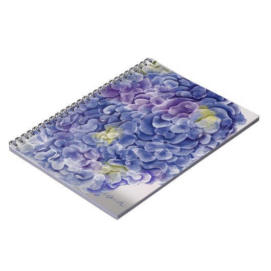 Carnet Aquarelles avec nom (Côté gauche)