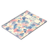 Carnet Aquarelles bleu rose (Côté gauche)