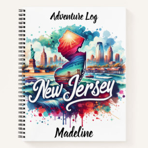 Carnet Aquarelles colorées des repères NJ