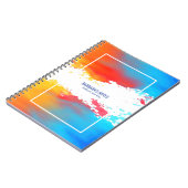 Carnet Aquarelles colorées modernes (Côté gauche)