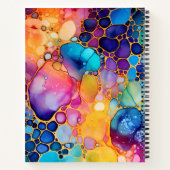 Carnet Aquarelles d'alcool coloré arrière - plan (Dos)