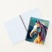 Carnet Aquarelles Illustration de la tête de cheval (Intérieur)