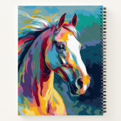 Carnet Aquarelles Illustration de la tête de cheval (Dos)