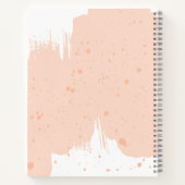 Carnet Aquarelles rose et blanc (Dos)