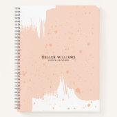 Carnet Aquarelles rose et blanc (Devant)