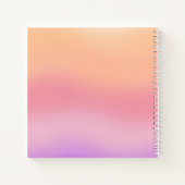 Carnet Aquarelles violettes Monogramme (Dos)