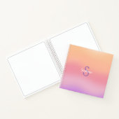 Carnet Aquarelles violettes Monogramme (Intérieur)