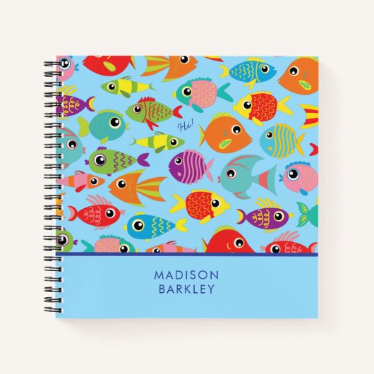Carnet Aquarium de poisson Tropical Cute Kid's (Devant)