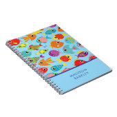 Carnet Aquarium de poissons tropicaux Enfant mignon (Côté Droit)