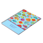 Carnet Aquarium de poissons tropicaux Enfant mignon (Côté gauche)