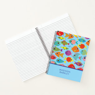 Carnet Aquarium de poissons tropicaux Enfant mignon