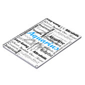 Carnet Aquarius Zodiac Astrologie Traits Collage (Côté gauche)