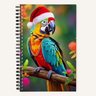 Carnet Ara de Noël portant un chapeau de Père Noël-56485