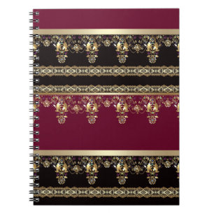 Carnet arabe abstrait décoratif est baroque ornemental
