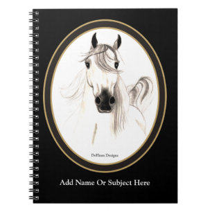 Carnet Arabe fait sur commande de cheval