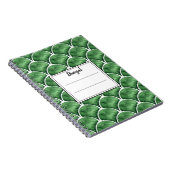 Carnet Arabesque Aquarelle Verte  (Côté Droit)