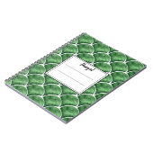 Carnet Arabesque Aquarelle Verte  (Côté gauche)