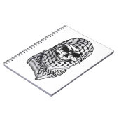 Carnet Arabic Skull Kufiya Shemagh Notebook (Côté gauche)