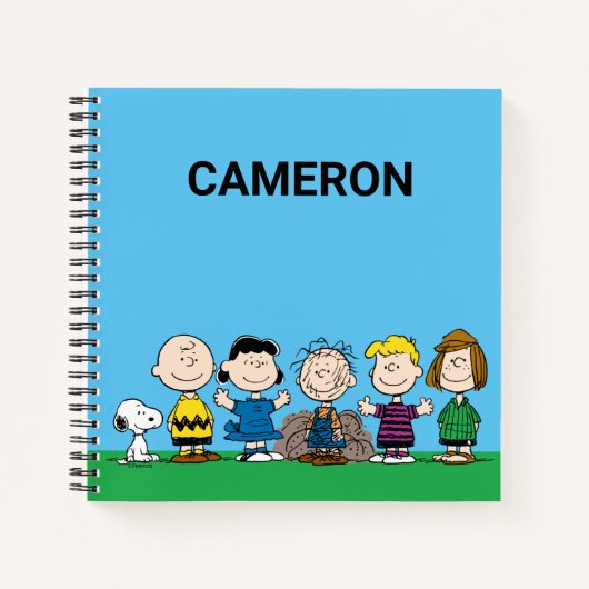 Carnet Arachides amis dans une rangée (Devant)