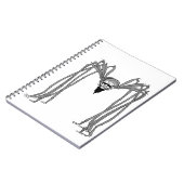 Carnet araignée . noir et blanc (Côté gauche)