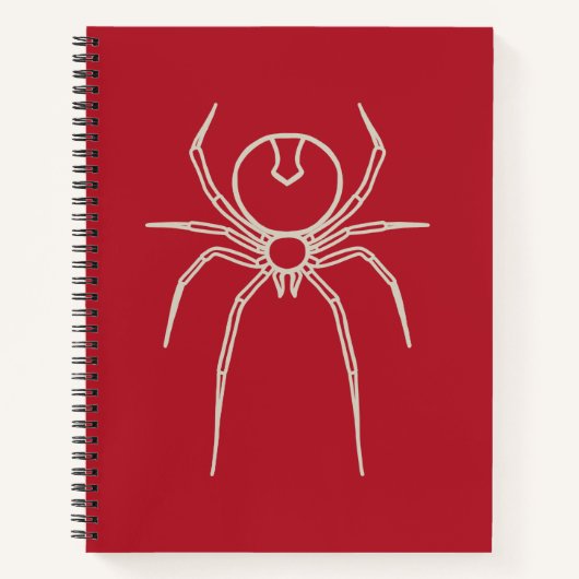 Carnet Araignée - Rouge de sang et Blanc d'os (Devant)