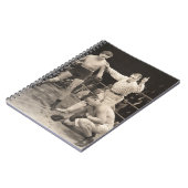 Carnet Arbitre comptant sur boxer en boxe, vintage (Côté gauche)