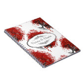 Carnet Arbre à feuilles de coeur rouge (Côté Droit)
