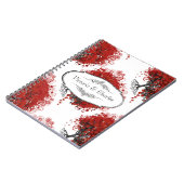 Carnet Arbre à feuilles de coeur rouge (Côté gauche)